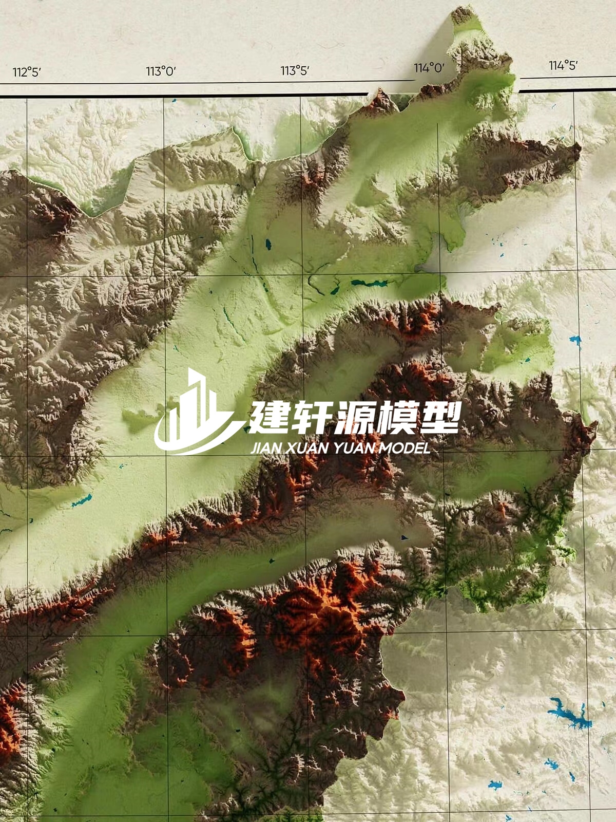 仪征地形模型制作